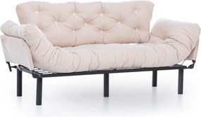 Τριθέσιος Καναπές Κρεβάτι Κρέμ NITTA 70x185x85