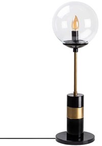 Φωτιστικό Επιτραπέζιο Royal 942FLG1854 20x20x64cm 1xE14 40W Black-Gold Opviq