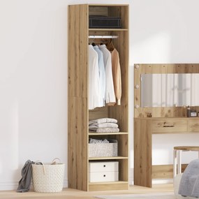 vidaXL Ντουλάπι artisan δρυς 50 x 50 x 200 εκ. Επεξεργασμένο ξύλο