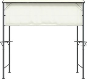 vidaXL Κιόσκι με Οροφή Κρεμ 220 x 110 x 200 εκ.