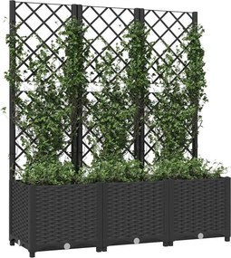 vidaXL Κήπος Μαύρο 120 x 40 x 136 cm