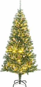 vidaXL Χριστουγεν. Δέντρο Τεχνητό με 300 LED/ Μπάλες/Χιόνι 180 εκ.