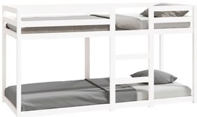 vidaXL Κουκέτα Λευκό 80x200 εκ. από Μασίφ Ξύλο Πεύκου