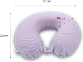 Μαξιλαράκι Ταξιδίου Memory Foam Σχήμα Πέταλο - Μωβ