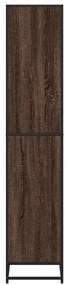 vidaXL Βιβλιοθήκη καφέ δρυς 80,5x35x170,5 cm Κατασκευασμένο ξύλο