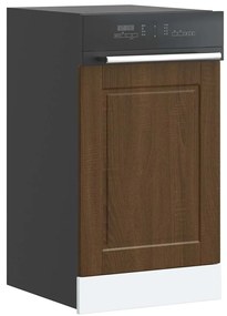 vidaXL Πίνακας πλυντηρίου πιάτων Porto Δρυς καφέ 45x1,5x67 cm