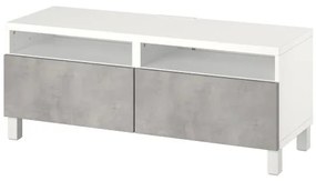 BESTÅ έπιπλο TV με συρτάρια με μαλακό κλείσιμο, 120x42x48 cm 194.358.61