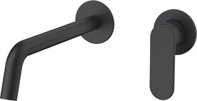 Orabella Oval 10464 Black Matt - Εντοιχιζόμενη μπαταρία νιπτήρα