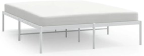 vidaXL Πλαίσιο Κρεβατιού Λευκό 150 x 200 εκ. Μεταλλικό