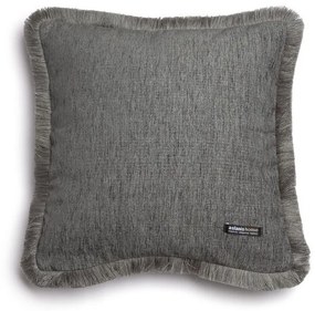 Μαξιλαροθήκη Διακοσμητική Four Seasons Trimming Graphite Aslanis Home 45X45 Βαμβάκι-Chenille