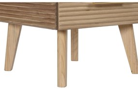 Συρταριέρα DKD Home Decor Χρυσό Ανοιχτό καφέ Ξύλο Ξυλο παουλόβνια Ξύλο MDF Scandi 45 x 40 x 100 cm 42 x 40 x 100 cm