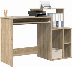 vidaXL Γραφείο Δρύς Sonoma 120,5 x 44 x 88,5 εκ Επεξεργασμένο ξύλο