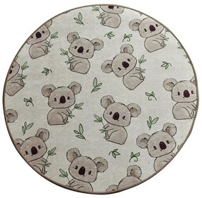 Χαλί Koala 876CHL1236 Beige-Green Conceptum Hypnose 100X100cm Round