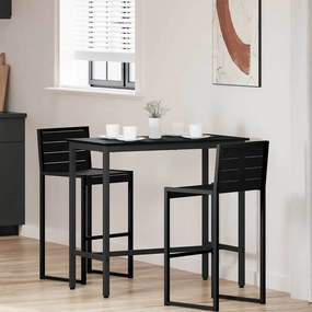 vidaXL τραπέζι Μαύρη Οξυά 100 x 50 x 90,5 εκ