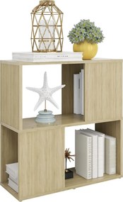 vidaXL Βιβλιοθήκη Sonoma Δρυς 60 x 24 x 63 εκ. Μοριοσανίδα