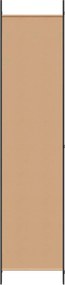 vidaXL 3-Panel Room Divider Μπεζ 150 x 220 cm Ύφασμα