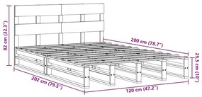 ΣΚΕΛΕΤΟΣ ΚΡΕΒ. ΧΩΡΙΣ ΣΤΡΩΜΑ ΛΕΥΚΟ 120X200 ΕΚ ΜΑΣΙΦ ΠΕΥΚΟ 3302292