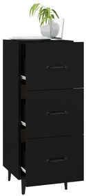 vidaXL Ντουλάπι Μαύρο 34,5 x 34 x 90 εκ. από Επεξεργασμένο Ξύλο