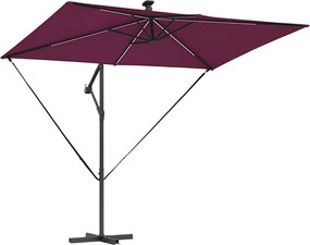 vidaXL Ομπρέλα ηλίου Βεραμάν Κόκκινο 294 x 200 x 270 εκ