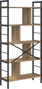 vidaXL Ράφι Βιβλίων 9 επιπέδων 75 x 30 x 156 εκ. Επεξεργασμένο ξύλο