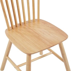 Καρέκλα Melia rubberwood σε φυσική απόχρωση 45x51x87εκ 4αδα 45x51x87 εκ.
