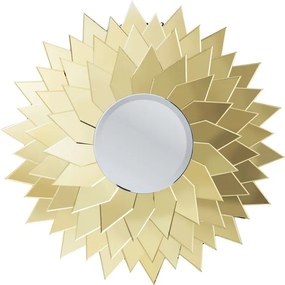 Καθρέπτης Τοίχου Ηλιοτρόπιο Χρυσός 120x44685x120εκ - Χρυσό
