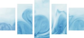 Εικόνα 5 μερών όμορφη μπλε αφαίρεση
