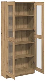 vidaXL Ντουλάπι Τεχνίτης Δρυς 82,5x30,5x185 εκ. από Επεξεργασμένο Ξύλο
