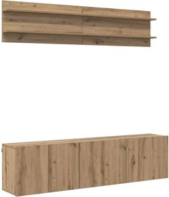 vidaXL Μονάδες TV 6 pcs artisan δρυς Επεξεργασμένο ξύλο
