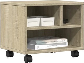 vidaXL Βάση Εκτυπωτή με Ρόδες Sonoma Δρυς 41x32x34,5 εκ.