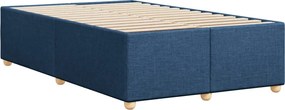 vidaXL Πλαίσιο κρεβατιού χωρίς στρώμα μπλε 120x200cm ύφασμα