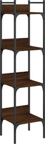 vidaXL Βιβλιοθήκη 4 Επιπέδων Καφέ Δρυς 35x30x138,5 εκ. Επεξεργ. Ξύλο