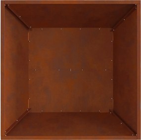 vidaXL Φωτιά σε μπολ Σκ rusty 80 x 80 x 40 cm