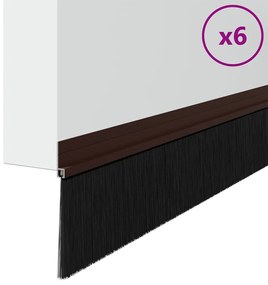 vidaXL Αυτοκόλλητες σφραγίδες πόρτας 6 pcs Καφέ 100 cm