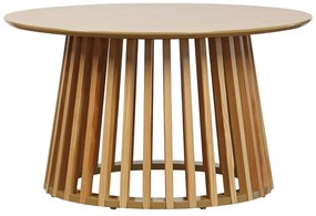 Τραπέζι σαλονιού Domonic pakoworld mdf/pw σε φυσική απόχρωση Φ80x45εκ