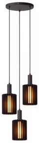 Φωτιστικό Κρεμαστό Lucide 45410-13-30 LAMBRES Μαύρο Ματ (Black Mat)