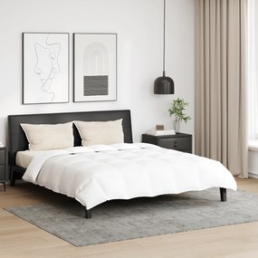 vidaXL Πάπλωμα με μαξιλάρι 3 pcs Λευκό 200 x 200 cm Πούπουλο