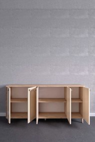 Stewehome Μποέμ κονσόλα με καπάκι από mdf 180x40x87 cm