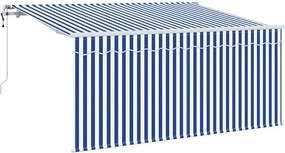 vidaXL Σκηνίτσα Αναδιπλούμενη Μπλε και άσπρο 300 x 200 cm