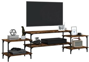 vidaXL Έπιπλο Τηλεόρασης Καπνιστή Δρυς 197x35x52 εκ. Επεξ. Ξύλο