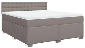 ΚΡΕΒΑΤΙ BOXSPRING ΜΕ ΣΤΡΩΜΑ TAUPE 180X200 ΕΚ. ΥΦΑΣΜΑΤΙΝΟ 3285985