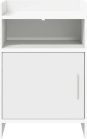 vidaXL Κομοδίνα Λευκό 40 x 36 x 60 εκ Επεξεργασμένο Ξύλο