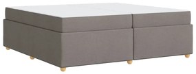 vidaXL Σκελετός Κρεβατιού Άλλο Taupe 200 x 200 cm ύφασμα
