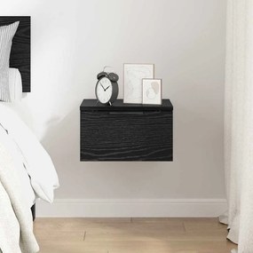 vidaXL Κομοδίνο Μαύρη δρυς 34 x 30 x 20 εκ Επεξεργασμένο ξύλο