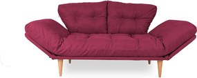 3-Seat Sofa-Bed Nina Daybed - Dark Red GR105 Dark Red