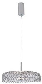 Κρεμαστό Φωτιστικό Οροφής LED 10W Καμπάνα Arte Illumina Perforato Eurolamp-144-15072-Χρώμιο 144-15072
