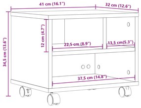 ΒΑΣΗ ΕΚΤΥΠΩΤΗ ΜΕ ΡΟΔΕΣ ΚΑΠΝΙΣΤΗ ΔΡΥΣ 41X32X34,5 ΕΚ. 840615