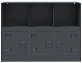vidaXL Μπουφές Ανθρακί 99x39x73 εκ. από Ατσάλι
