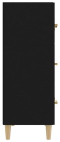 vidaXL Συρταριέρα Μαύρη 70 x 34 x 90 εκ. από Επεξεργασμένο Ξύλο