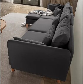 Corner Sofa Flexy Relax - Anthracite Anthracite